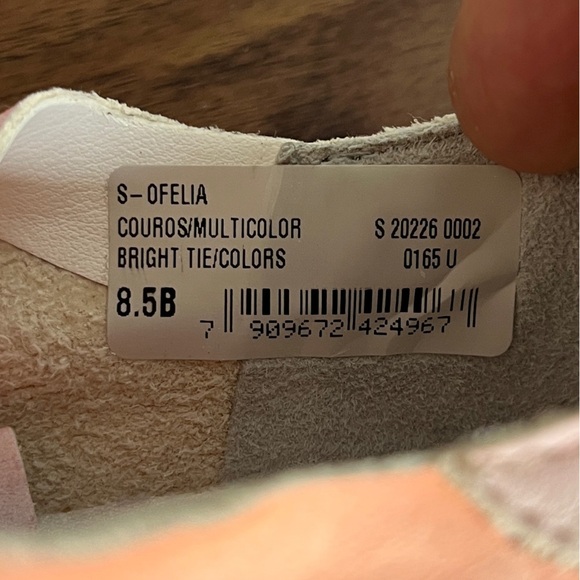 SCHUTZ Play Ofelia tie Dye Leather Lace Up Sneakers size 8.5 Hippie Boho Kidcore - Picture 9 of 11